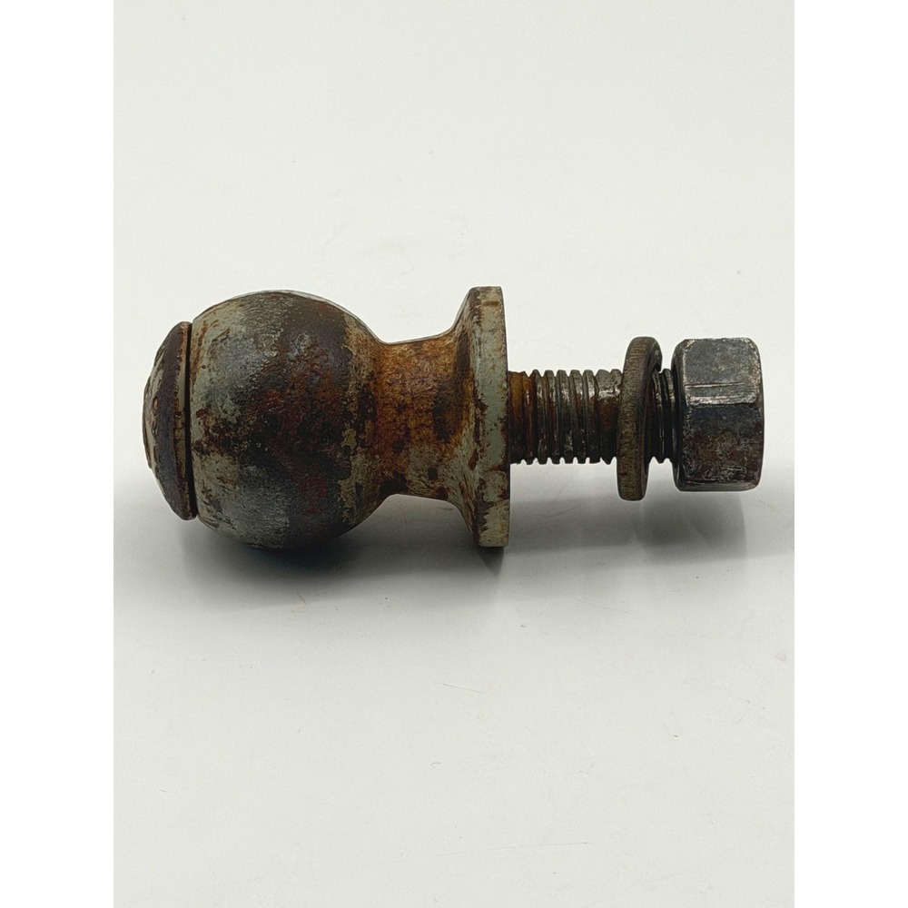 Vintage Valley Trailer Hitch Ball Antique Patina Original 3500 lbs  2" ball